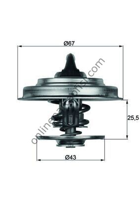 BEHR BH TX1865 | AV ACTROS, ATEGO I/II, AXOR, ECONIC, LK/LN2, LP, MK, NG, O 301, 305, UNIMOG TERMOSTAT
