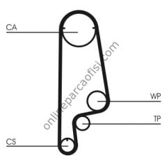 CONTITECH CT 1070 | JAPON CIVIC (ED, EC, EG) : (MA) HB 1.4 95-96 TRIGER KAYISI