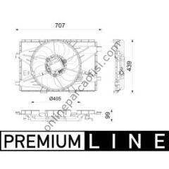 BEHR CFF 664 000P | FIAT 500E FAN MOTORU