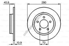 BOSCH 0986479C79 | JAPON MAZDA 3 FREN DISKI