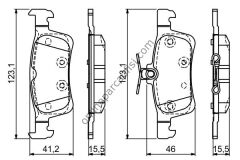 BOSCH 0986494715 | PSA 308 II (T9) FREN BALATASI