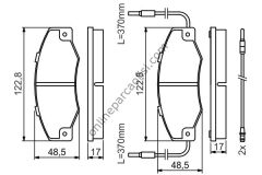 BOSCH 0986460953 | RENAULT R21-CONCORDE FREN BALATASI ÖN
