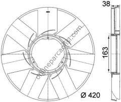BEHR BHR CFW 38 000P | BMW E38-39-46-65-66-X5 E53 PERVANE