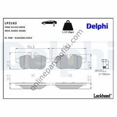 DELPHI LP2163 | BMW Z4 E89 FREN BALATASI ARKA