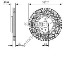 BOSCH BCH 0986479C90 | VW GOLF7-PASSAT-ARTEON-A3 FREN DISKI ÖN