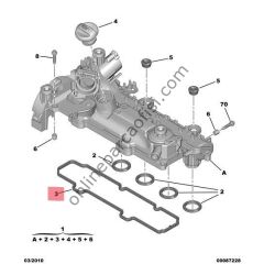 PSA 0249.F8 | 206/FIESTA KÜLBÜTÖR KAPAK CONTA