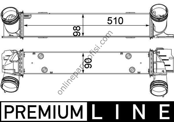 BEHR CI 146 000P | BMW E81-E82-E87-E90-E91-X1 E84 TURBO RADYATÖRÜ