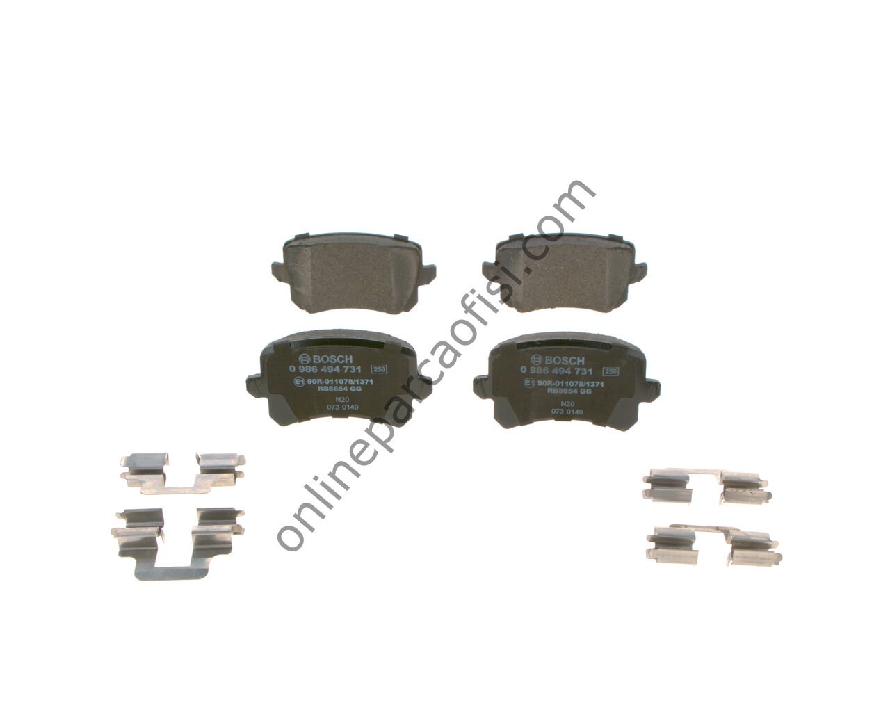 BOSCH 0986494731 | VW TIGUAN-PASSAT-CADDY-A6-Q3 FREN BALATASI ARKA