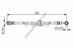BOSCH BCH 1987481388 | OPEL KALOS AVEO FREN HORTUMU ÖN