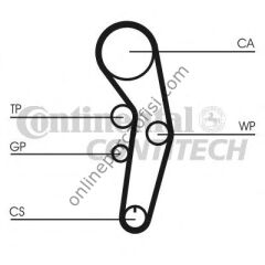 CONTITECH CT 1090 | VW LUPO TRIGER KAYISI