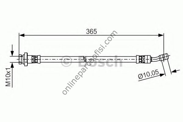 BOSCH 1987481499 | KORE TUCSON/SPORTAGE FREN HORTUMU ARKA