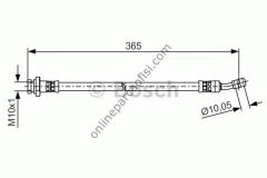 BOSCH 1987481499 | KORE TUCSON/SPORTAGE FREN HORTUMU ARKA