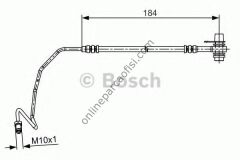 BOSCH 1987481534 | VW PASSAT-A4-A6-SUPERB FREN HORTUMU ARKA SOL