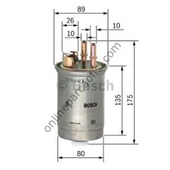BOSCH 0450906357 | FORD CONNECT/FOCUS YAKIT FILTRESI