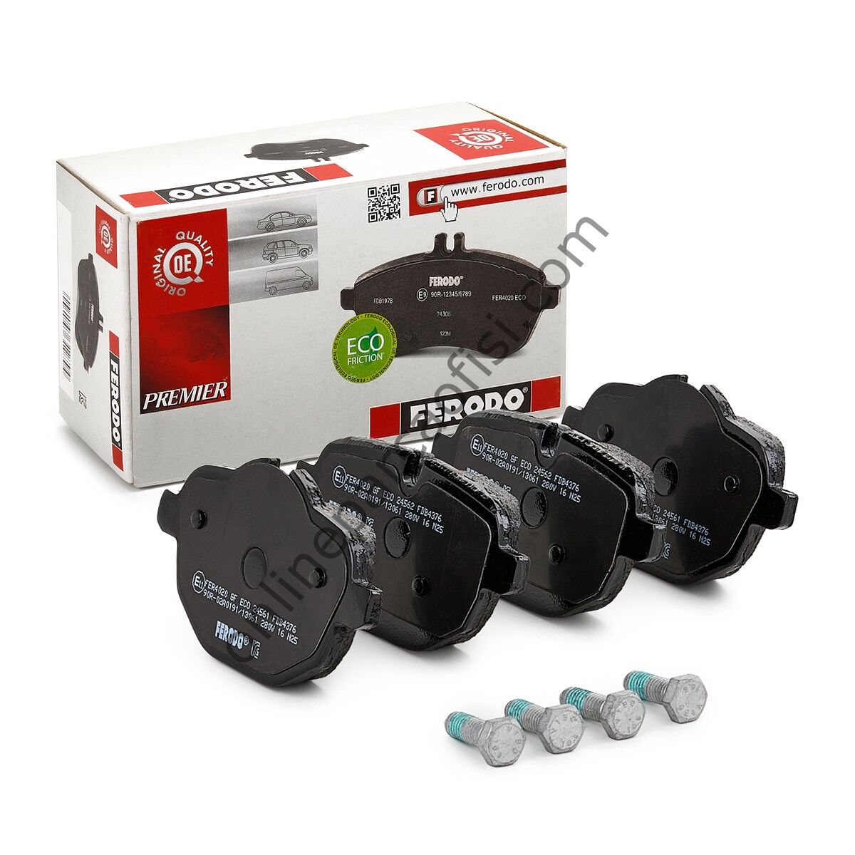 FERODO FDB4376 | BMW F10-F10 LCI-F11-F11-F11 LCI-F18-F18 LCI-5G30-G31-6G32 GT-7G11-G12-X3 F25-X4 F26 FREN BALATASI ARKA