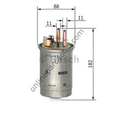 BOSCH 0450906452 | FIAT DOBLO YAKIT FILTRESI