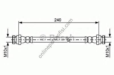 BOSCH 1987481553 | KORE CARENS/SHUMA FREN HORTUMU ARKA