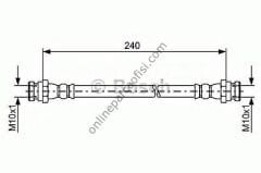 BOSCH 1987481553 | KORE CARENS/SHUMA FREN HORTUMU ARKA