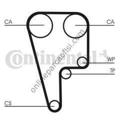 CONTITECH CT 1102 | JAPON PRELUDE (BB) 2.2 97-01 TRIGER KAYISI