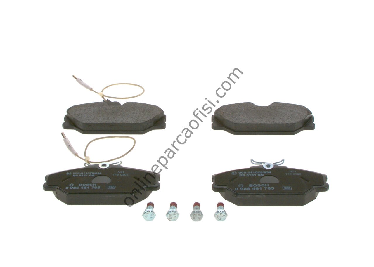 BOSCH 0986461765 | RENAULT LAGUNA/MEGANE/SAFRANE/SCENIC FREN BALATASI ÖN