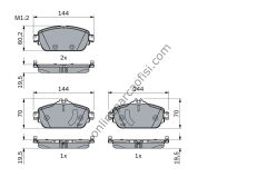 BOSCH BCH 0986494782 | MERCEDES W205-213-238 FREN BALATASI ÖN