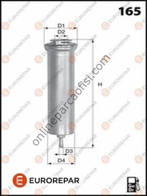 EUROREPAR 1643624680 | BMW E81-E82-E87-E88-E90-E92-E93-E60-E61-E63-E64-E65-E66-F06-F07-F10-F11-F12-F13-F01-F02-X3 E83-X5 E70-X5 F15-X6 E71-X6 F16 YAKIT FILTRESI
