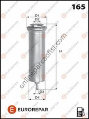 EUROREPAR 1643624680 | BMW E81-E82-E87-E88-E90-E92-E93-E60-E61-E63-E64-E65-E66-F06-F07-F10-F11-F12-F13-F01-F02-X3 E83-X5 E70-X5 F15-X6 E71-X6 F16 YAKIT FILTRESI