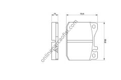 BOSCH 0986463921 | MERCEDES W123 FREN BALATASI ÖN