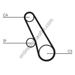 CONTITECH CT 1109K2 | JAPON SONATA III / LANCER TRIGER SETI