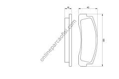BOSCH 0986466601 | FIAT LADA NIVA FREN BALATASI ÖN