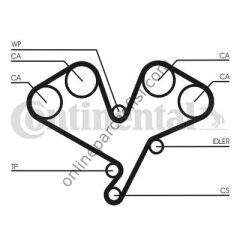 CONTITECH CT 1113 | JAPON PAJERO (V2, V4) TRIGER KAYISI