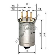 BOSCH 0450906508 | FORD CONNECT/MONDEO YAKIT FILTRESI