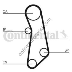 CONTITECH CT 1115 | FIAT DOBLO/FIAT 500 TRIGER KAYISI