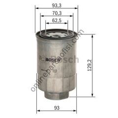 BOSCH 1457434438 | JAPON HILUX (LN145) : B2500 (UN) 2.5 D/2.5 TD 99-06 E2200 (SR,SD) 2.2 D 97-06 LAND CRUISER 100 (J1) 4.2 98-07 PRADO (J12) 3.0 D4D 02-04 MAZDA 3 (BN) 1.5 16- YAKIT FILTRESI