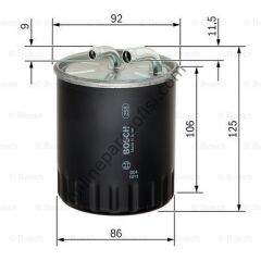 BOSCH BCH 1457434437 | MERCEDES W203-211-SPRT YAKIT FILTRESI