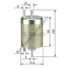 BOSCH 0450915003 | MERCEDES 210-203- YAKIT FILTRESI