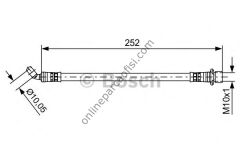 BOSCH 1987481662 | JAPON LAND CRUISER PRADO (J12) FREN HORTUMU ARKA