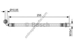 BOSCH 1987481647 | JAPON LAND CRUISER PRADO (J12) FREN HORTUMU ARKA SOL