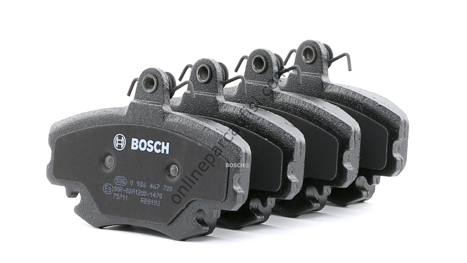 BOSCH 0986467720 | RENAULT CLIO/THALIA/MEGAN/R9/R19/LOGAN FREN BALATASI ÖN