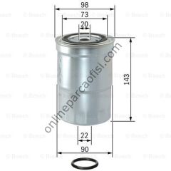 BOSCH 1457434459 | JAPON PAJERO (V7) YAKIT FILTRESI