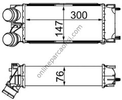 BEHR CI 367 000S | PSA 308 / PARTNER TURBO RADYATÖRÜ