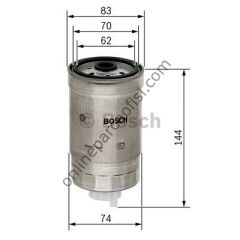 BOSCH 1457434516 | KORE ACCENT ERA/MATRIX/I30/IX35/IX55/SANTAFE/CEED/RIO/SORENTO/SPORTAGE YAKIT FILTRESI