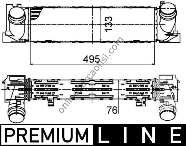 BEHR BHR CI 393 000P | BMW F20-F20 LCI-F21-F21 LCI-F22-F22 LCI-F23-F23 LCI-F30-F30 LCI-F31-F31 LCI-F34- GT TURBO RADYATÖRÜ