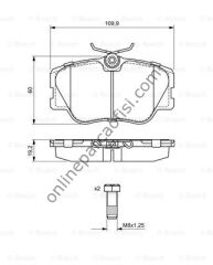 BOSCH 0986469410 | MERCEDES W124 FREN BALATASI ÖN