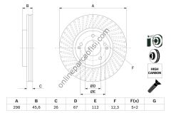 BOSCH 0986479E36 | KORE KORANDO FREN DISKI