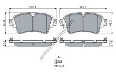 BOSCH 0986494833 | VW A4-A5-Q5-Q7 FREN BALATASI ARKA