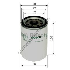 BOSCH BCH 0451103290 | VW GOLF3-PASSAT-SHARAN-T4 YAG FILTRESI