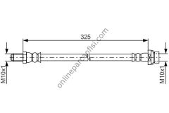 BOSCH 1987481807 | FORD TRANSIT V-347 FREN HORTUMU ARKA