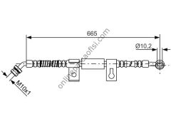 BOSCH 1987481791 | KORE SORENTO FREN HORTUMU ÖN SAG