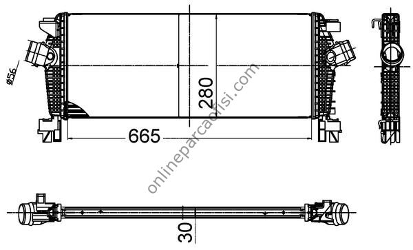 BEHR CI 509 000S | OPEL ASTRA J CRUZE J308 ZAFIRA TOURER C TURBO RADYATÖRÜ